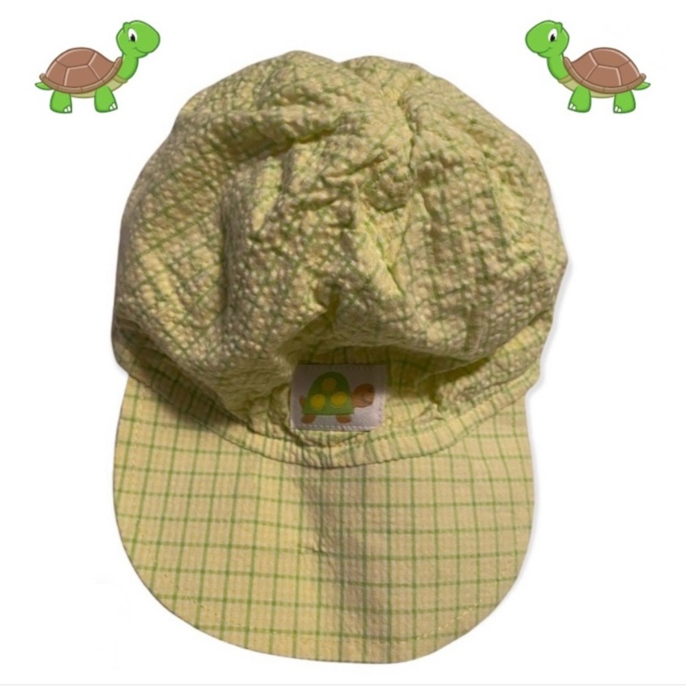 🔥CLEARANCE🔥 Baby Turtle Baseball Cap - Yellow & Green - 3/9 Mths - Cute 🐢 🥰